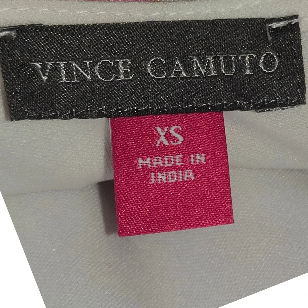Vince Camuto Pink Floral Tiered Ruffle Maxi Dress Sleeveless XS Watercolor Print